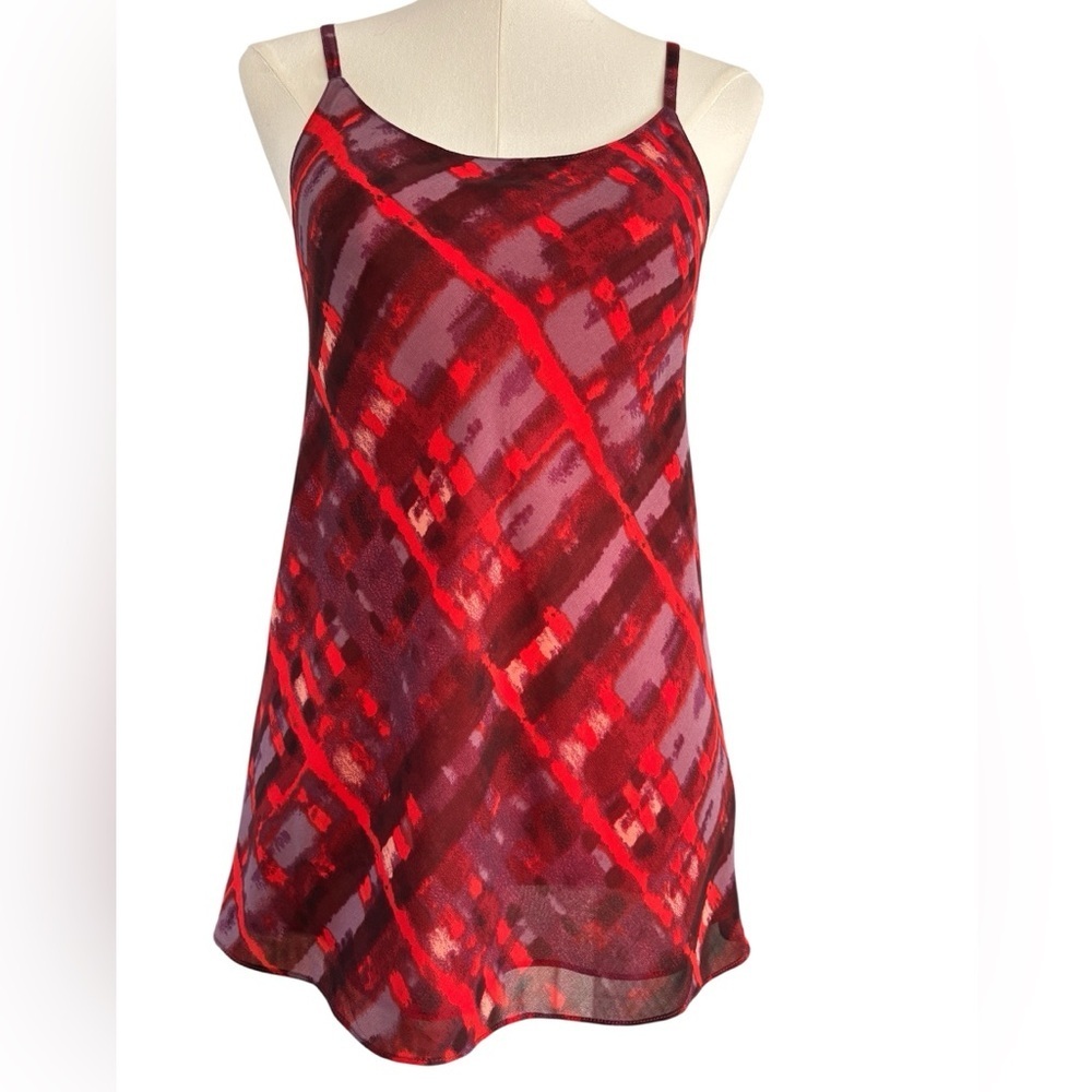CAbi Top Red Geometric Size XS SKU 25